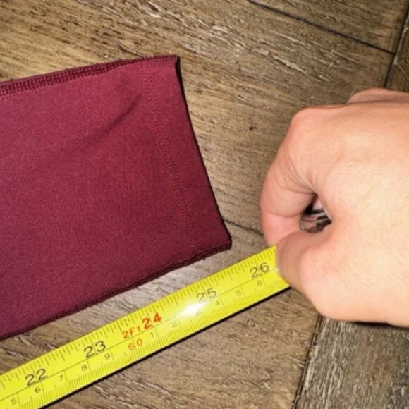 Girlfriend Collective Wine Colored High Waist Ankle Leggings with Pockets Medium - Picture 5 of 5